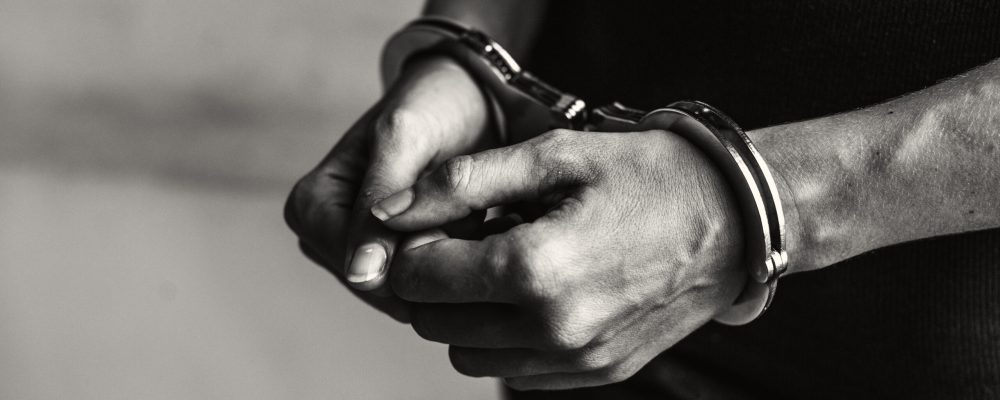 Criminal in handcuffs