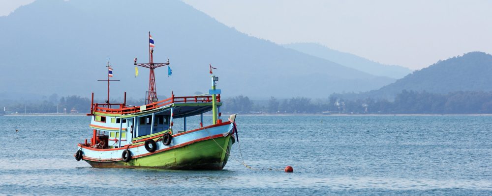 Fishing boat in sea thailand
